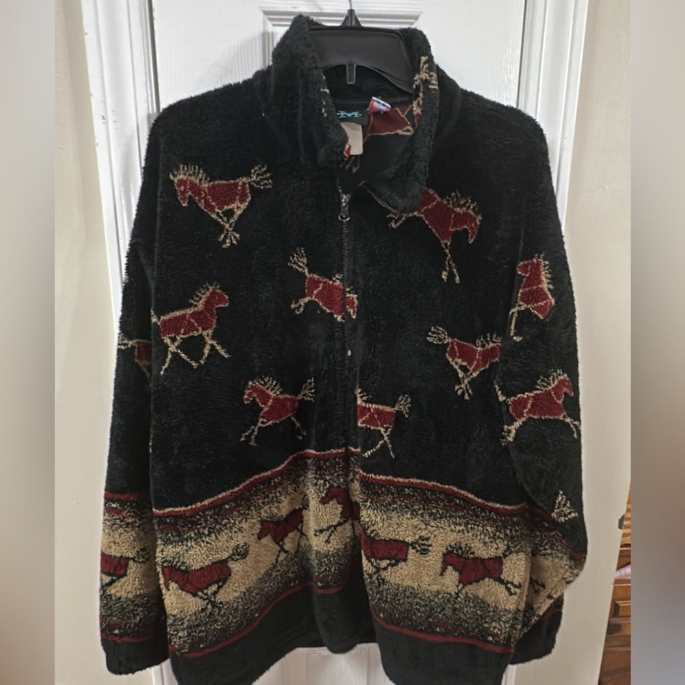 vintage 90s Mazmania brand fleece jacket M (mix(17)